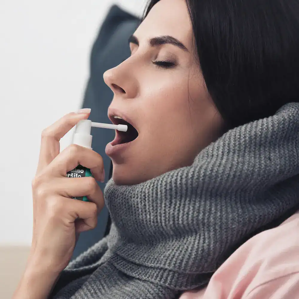 Smrekovo oralno pršilo - uporaba