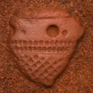 spruce resin with tooth impressions (5000 BC)