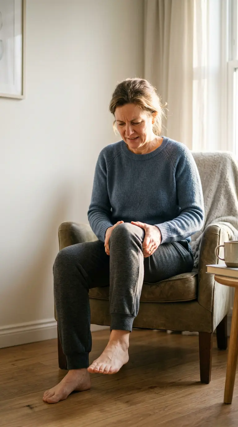 Jutranja okorelost kolena in omejena gibljivost kot znak začetne artroze