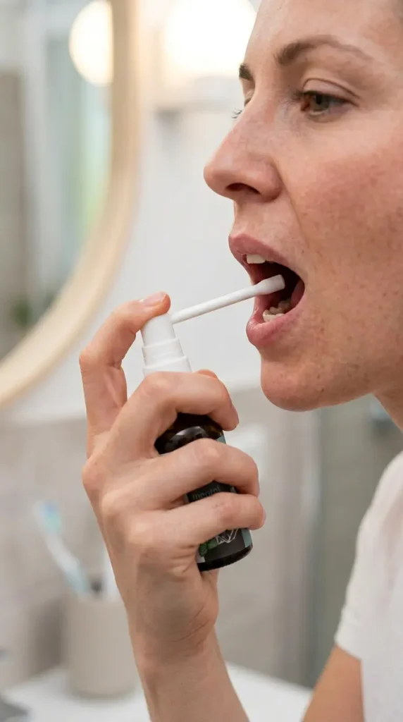 Primel lokalne uporabe oralnega pršila pri aftah v ustih