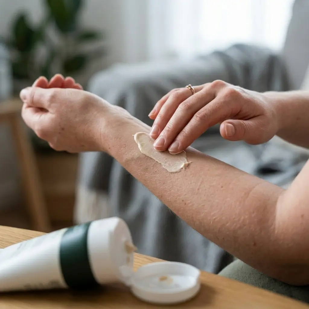 Smrekova krema: nanašanje na kožo