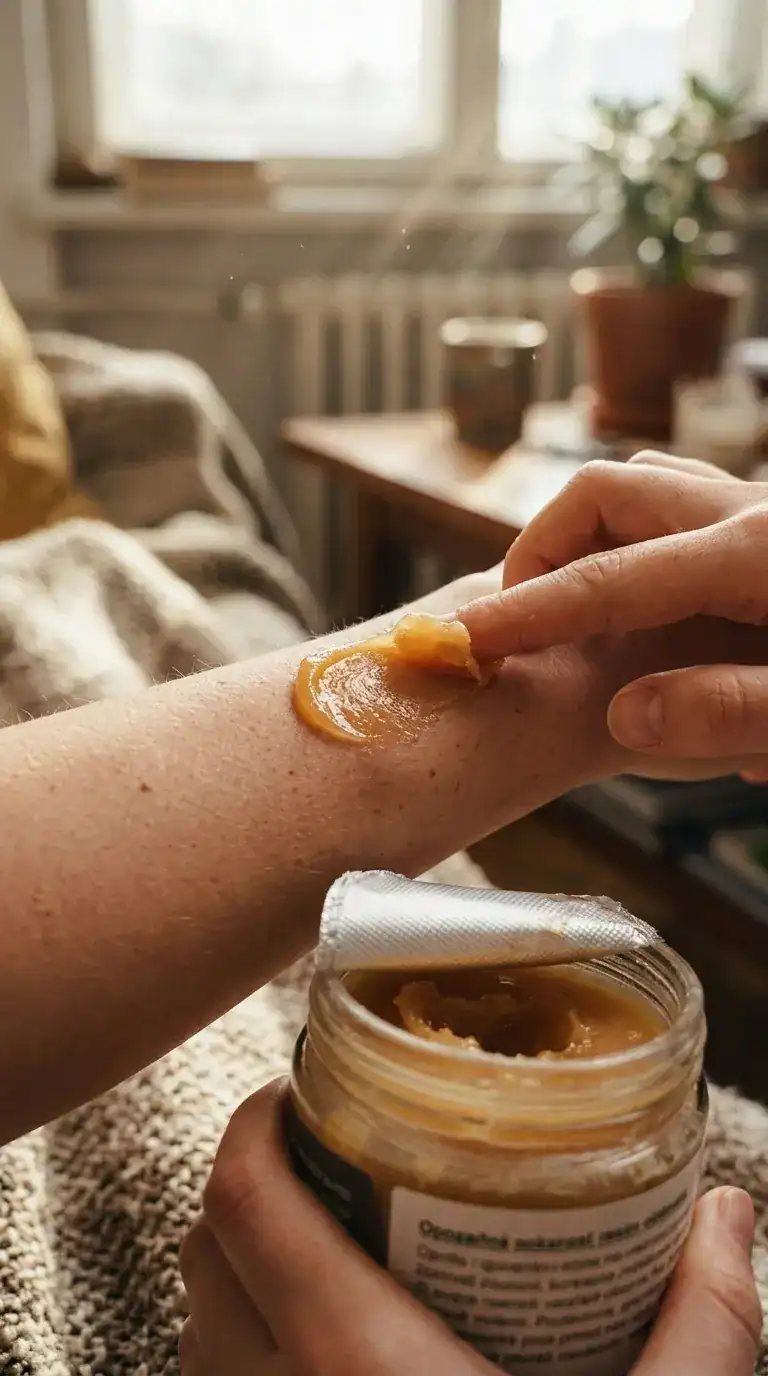 smrekovo mazilo uporaba na koži in tekstura