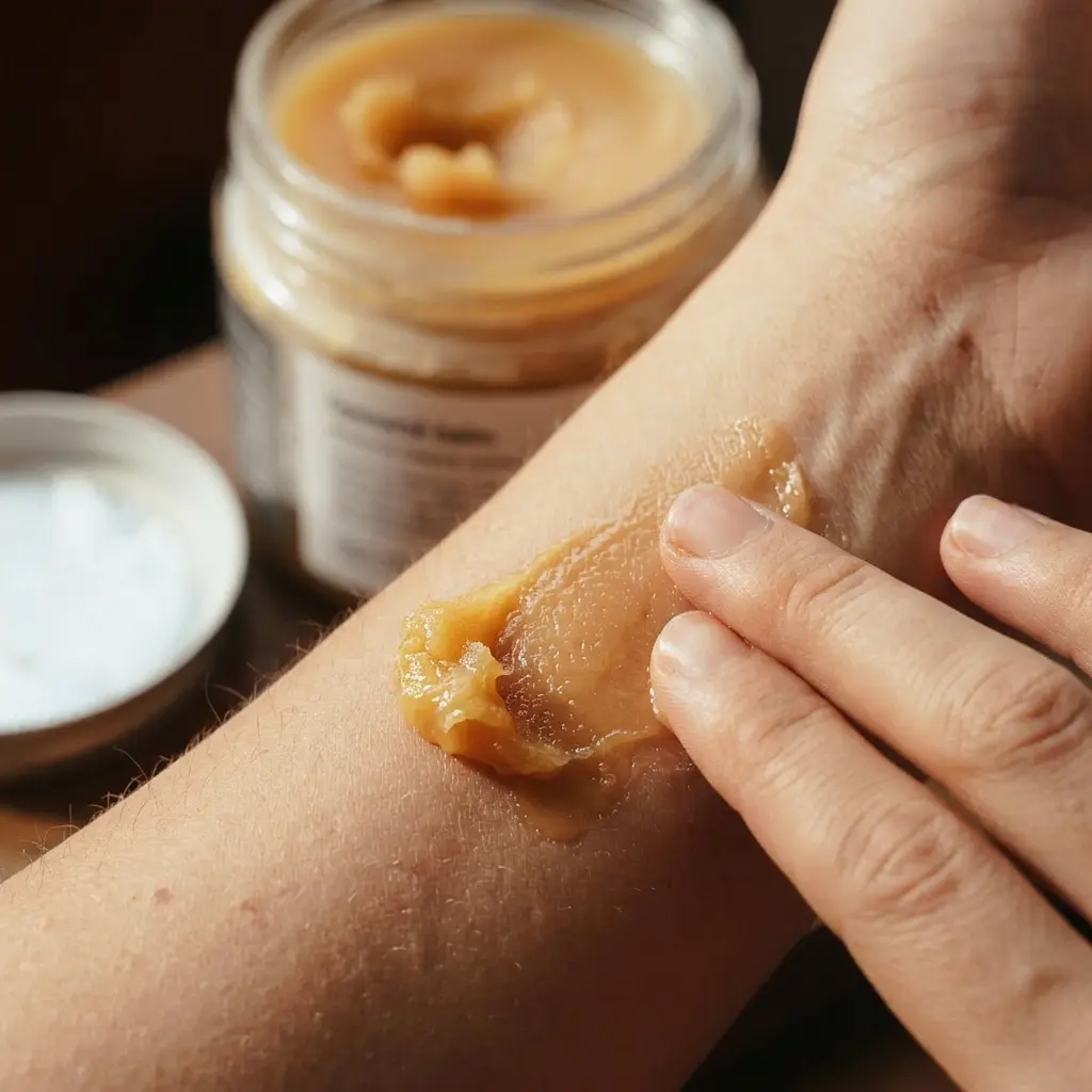 Smrekovo mazilo: nanašanje na kožo