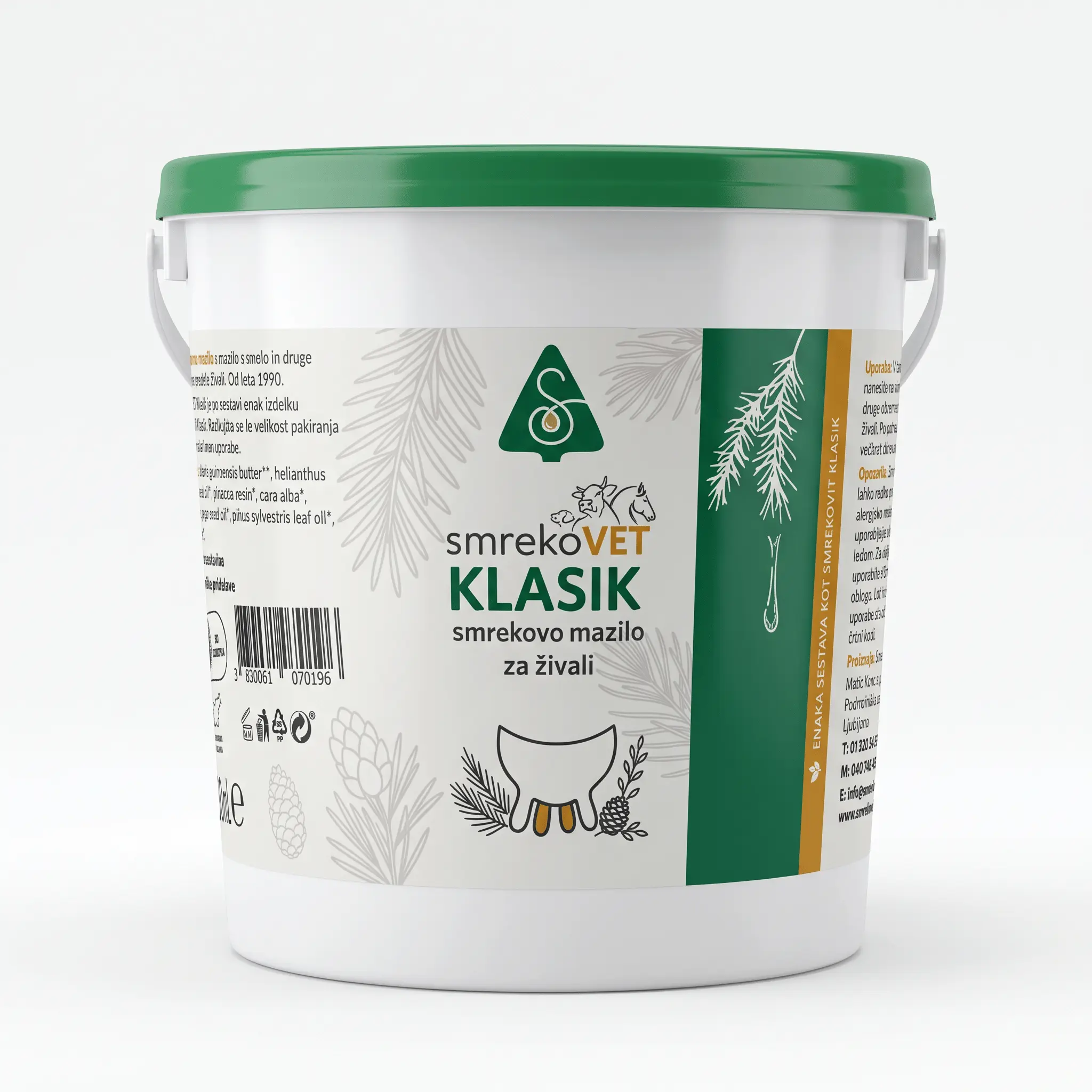 SmrekoVET Klasik smrekovo mazilo za živali 2500 ml