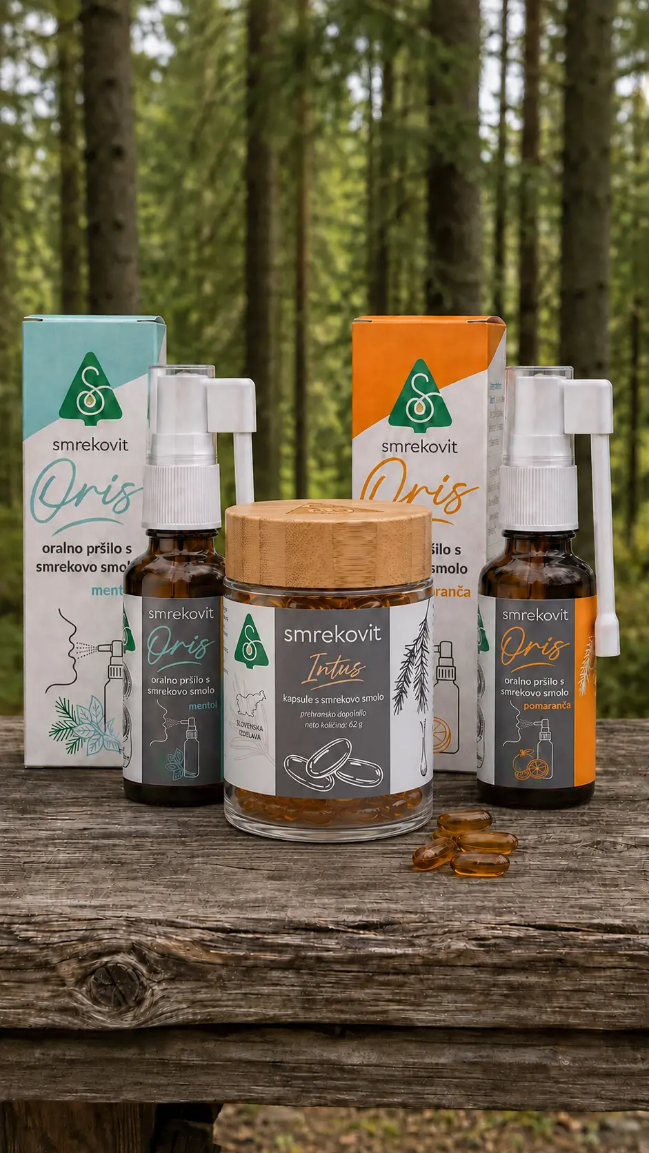 Različne formulacije Smrekovit izdelkov v oralnih oblikah